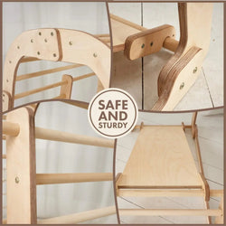 Indoor Wooden Playground for Children - 6in1 Playground + Swings Set + Slide Board (ONLINE ORDER ONLY)