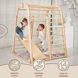 Indoor Wooden Playground for Children - 6in1 Playground + Swings Set + Slide Board (ONLINE ORDER ONLY)