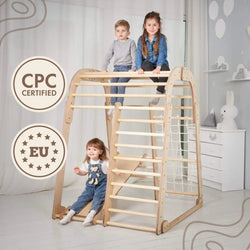 Indoor Wooden Playground for Children - 6in1 Playground + Swings Set + Slide Board (ONLINE ORDER ONLY)