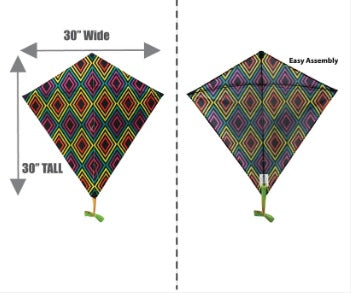 31 Inch Wide WindNSun WindDiamond Infinity Nylon Kite (ONLINE ORDER ONLY)