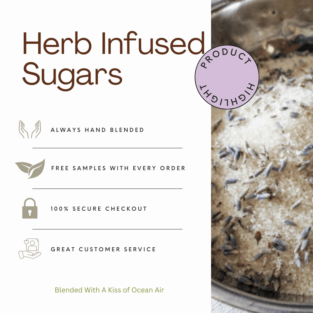 Lavender infused artisan culinary sugar
