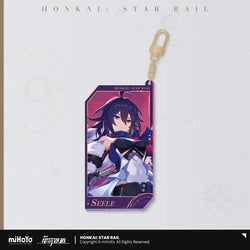 Honkai: Star Rail Invitation From The Stellar Series Glitter Quicksand Acrylic Keychain