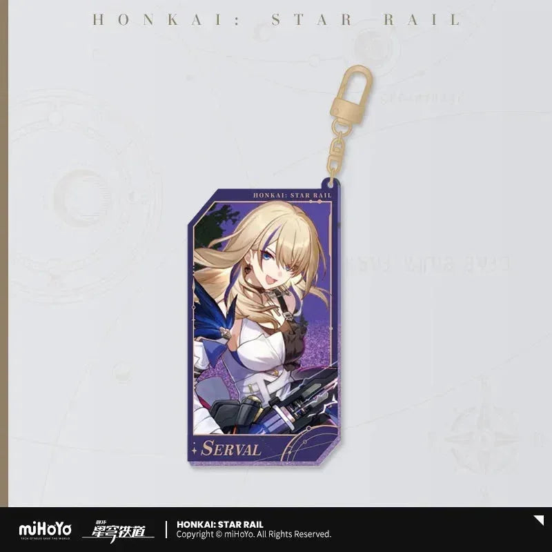 Honkai: Star Rail Invitation From The Stellar Series Glitter Quicksand Acrylic Keychain