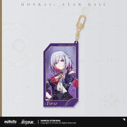 Honkai: Star Rail Invitation From The Stellar Series Glitter Quicksand Acrylic Keychain