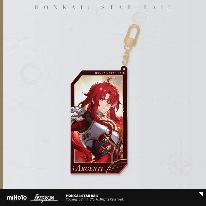 Honkai: Star Rail Invitation From The Stellar Series Glitter Quicksand Acrylic Keychain