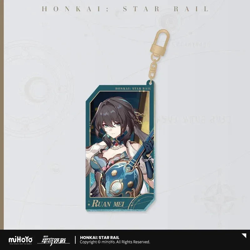 Honkai: Star Rail Invitation From The Stellar Series Glitter Quicksand Acrylic Keychain