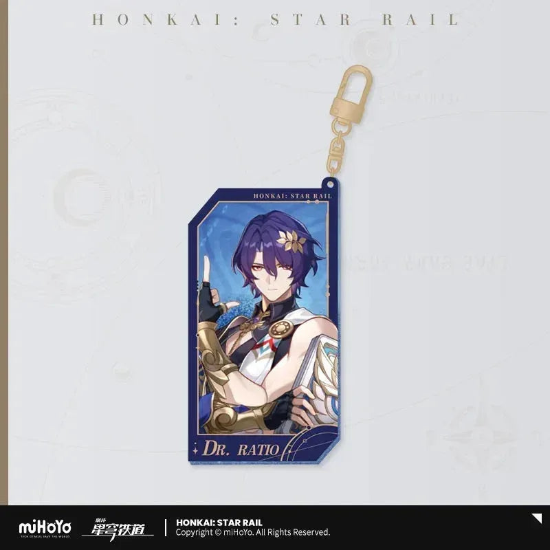 Honkai: Star Rail Invitation From The Stellar Series Glitter Quicksand Acrylic Keychain