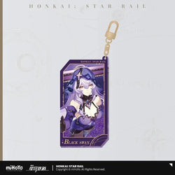 Honkai: Star Rail Invitation From The Stellar Series Glitter Quicksand Acrylic Keychain