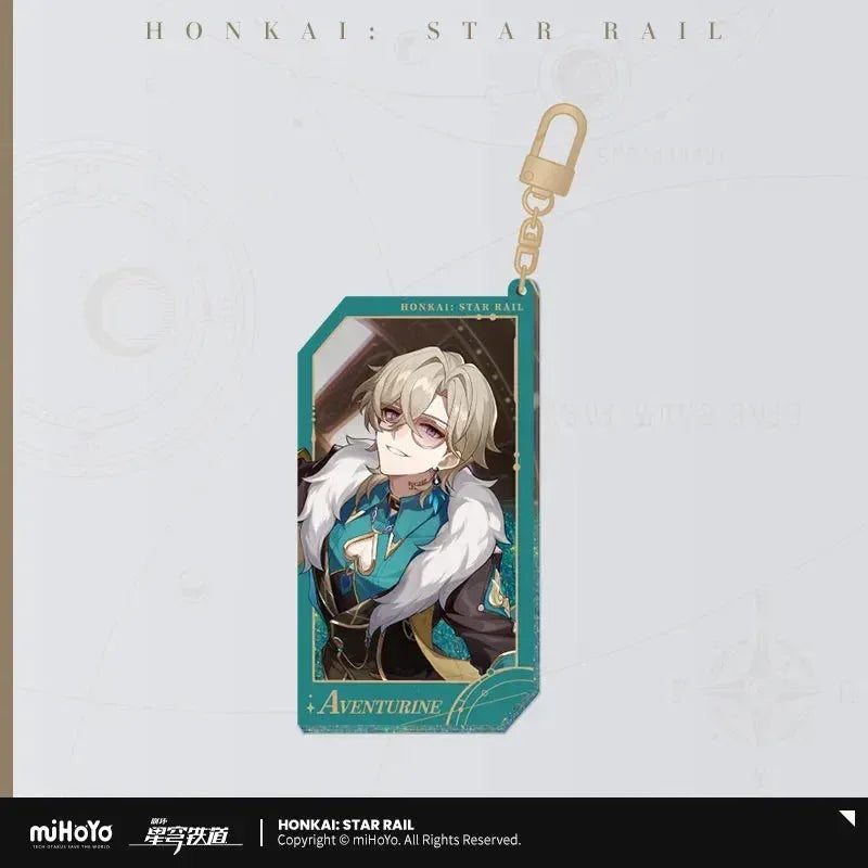 Honkai: Star Rail Invitation From The Stellar Series Glitter Quicksand Acrylic Keychain