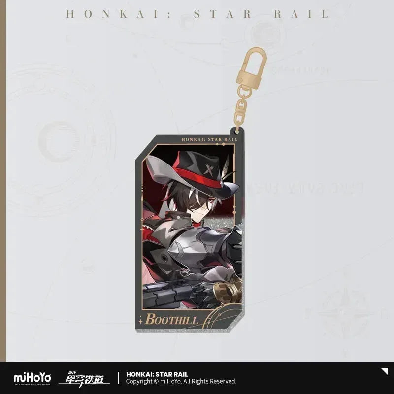 Honkai: Star Rail Invitation From The Stellar Series Glitter Quicksand Acrylic Keychain