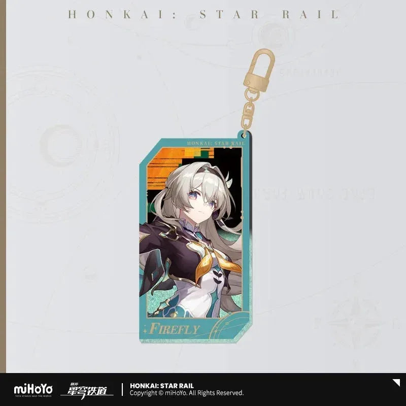 Honkai: Star Rail Invitation From The Stellar Series Glitter Quicksand Acrylic Keychain