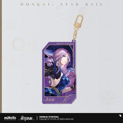 Honkai: Star Rail Invitation From The Stellar Series Glitter Quicksand Acrylic Keychain
