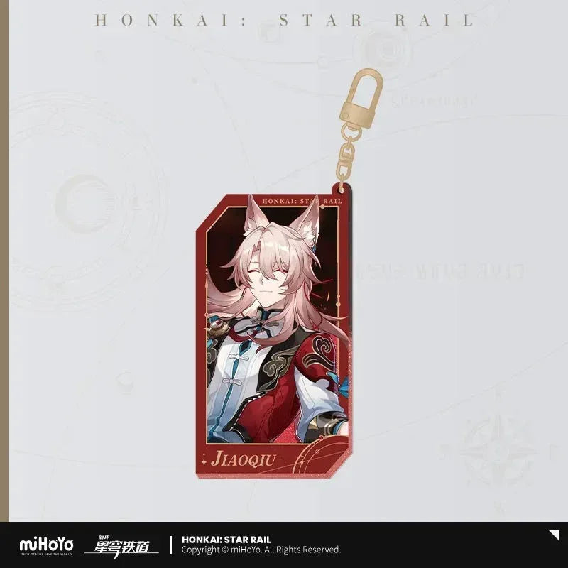 Honkai: Star Rail Invitation From The Stellar Series Glitter Quicksand Acrylic Keychain