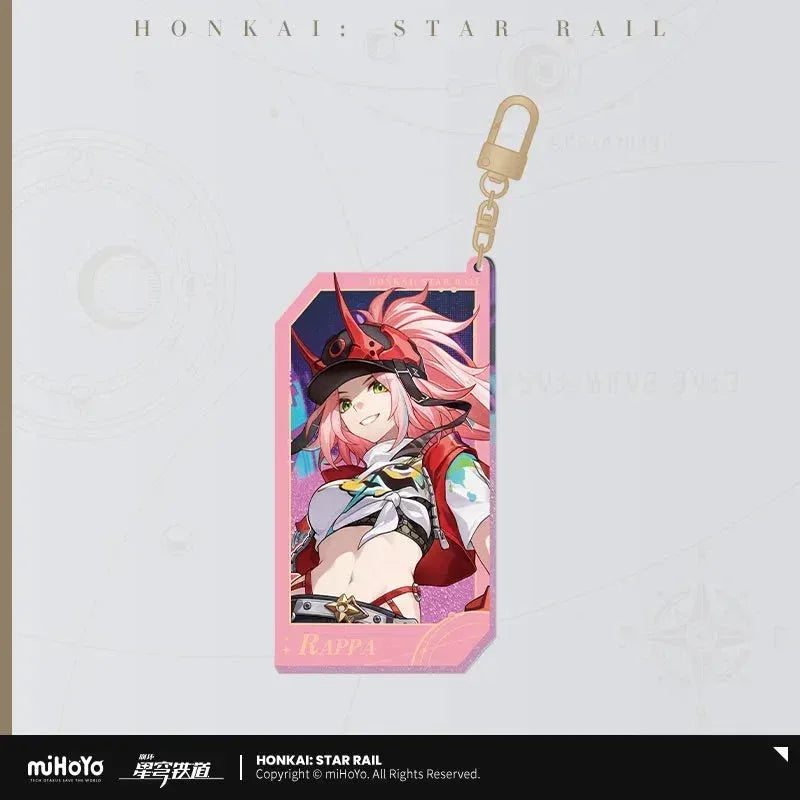 Honkai: Star Rail Invitation From The Stellar Series Glitter Quicksand Acrylic Keychain