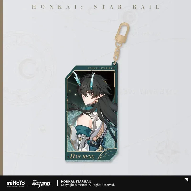 Honkai: Star Rail Invitation From The Stellar Series Glitter Quicksand Acrylic Keychain