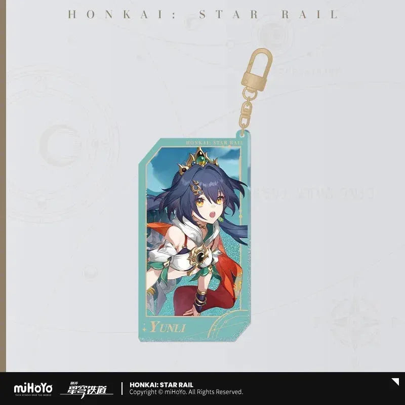 Honkai: Star Rail Invitation From The Stellar Series Glitter Quicksand Acrylic Keychain