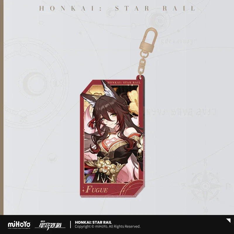 Honkai: Star Rail Invitation From The Stellar Series Glitter Quicksand Acrylic Keychain