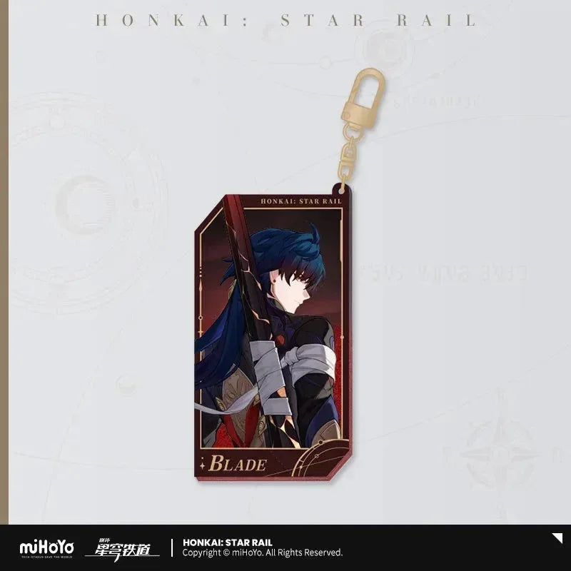 Honkai: Star Rail Invitation From The Stellar Series Glitter Quicksand Acrylic Keychain