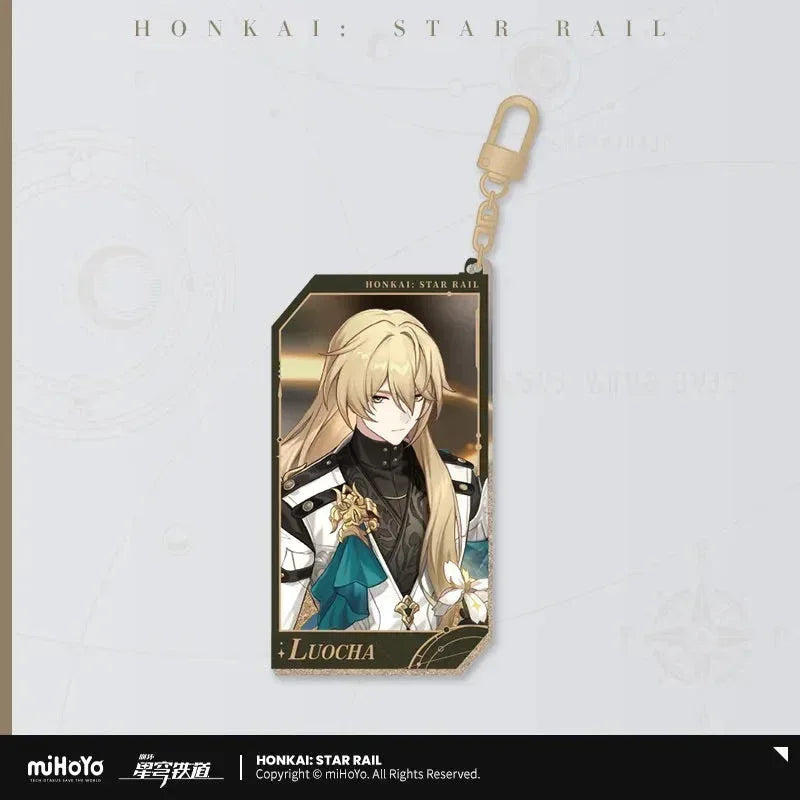 Honkai: Star Rail Invitation From The Stellar Series Glitter Quicksand Acrylic Keychain