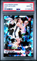 Graded 2024 Panini Prizm Caitlin Clark #22 Ice Rookie RC Basketball Card PSA 10 Gem Mint (ONLINE ORDER ONLY)