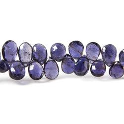 5x4-9x5mm Iolite Faceted Pear Beads 7.5 inch 58 pieces (ONLINE ORDER ONLY)