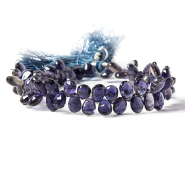 5x4-9x5mm Iolite Faceted Pear Beads 7.5 inch 58 pieces (ONLINE ORDER ONLY)