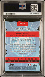 Graded 2024 Topps Bowmans Best Max Clark #IP18 Impact Players Mini Diamond Rookie RC Baseball Card PSA 10 Gem Mint (ONLINE ORDER ONLY)