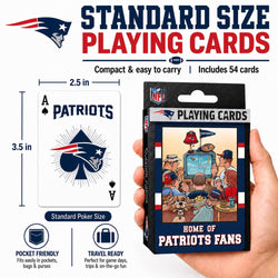 New England Patriots Fan Deck Playing Cards - 54 Card Deck