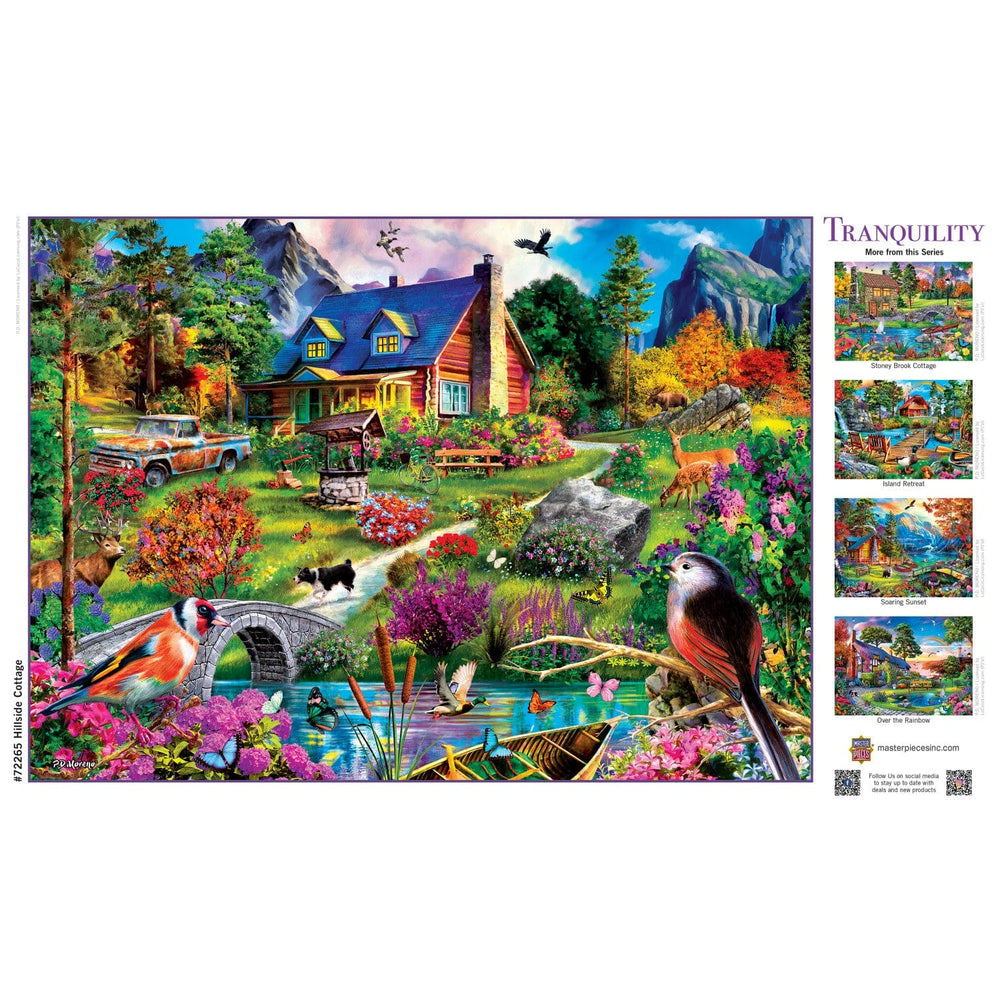 Tranquility - Hillside Cottage 1000 Piece Jigsaw Puzzle (ONLINE ORDER ONLY)