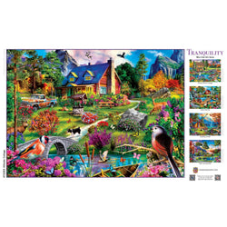 Tranquility - Hillside Cottage 1000 Piece Jigsaw Puzzle (ONLINE ORDER ONLY)