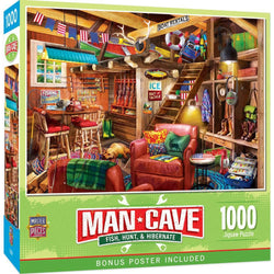 Man Cave - Fish, Hunt, & Hibernate 1000 Piece Jigsaw Puzzle (ONLINE ORDER ONLY)
