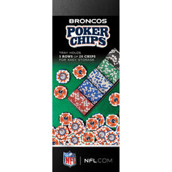 Denver Broncos 100 Piece Poker Chips (ONLINE ORDER ONLY)