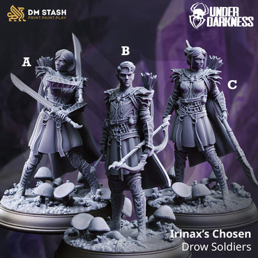 Irinax’s Chosen, Drow Soldiers (Online Order Only)