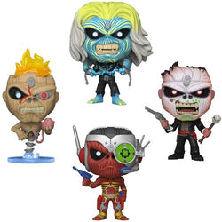 FUNKO POP! ROCKS: Iron Maiden - Eddie 4PK Glow in the Dark Box Set (AE Exclusive) [Action Figure] (ONLINE ORDER ONLY)