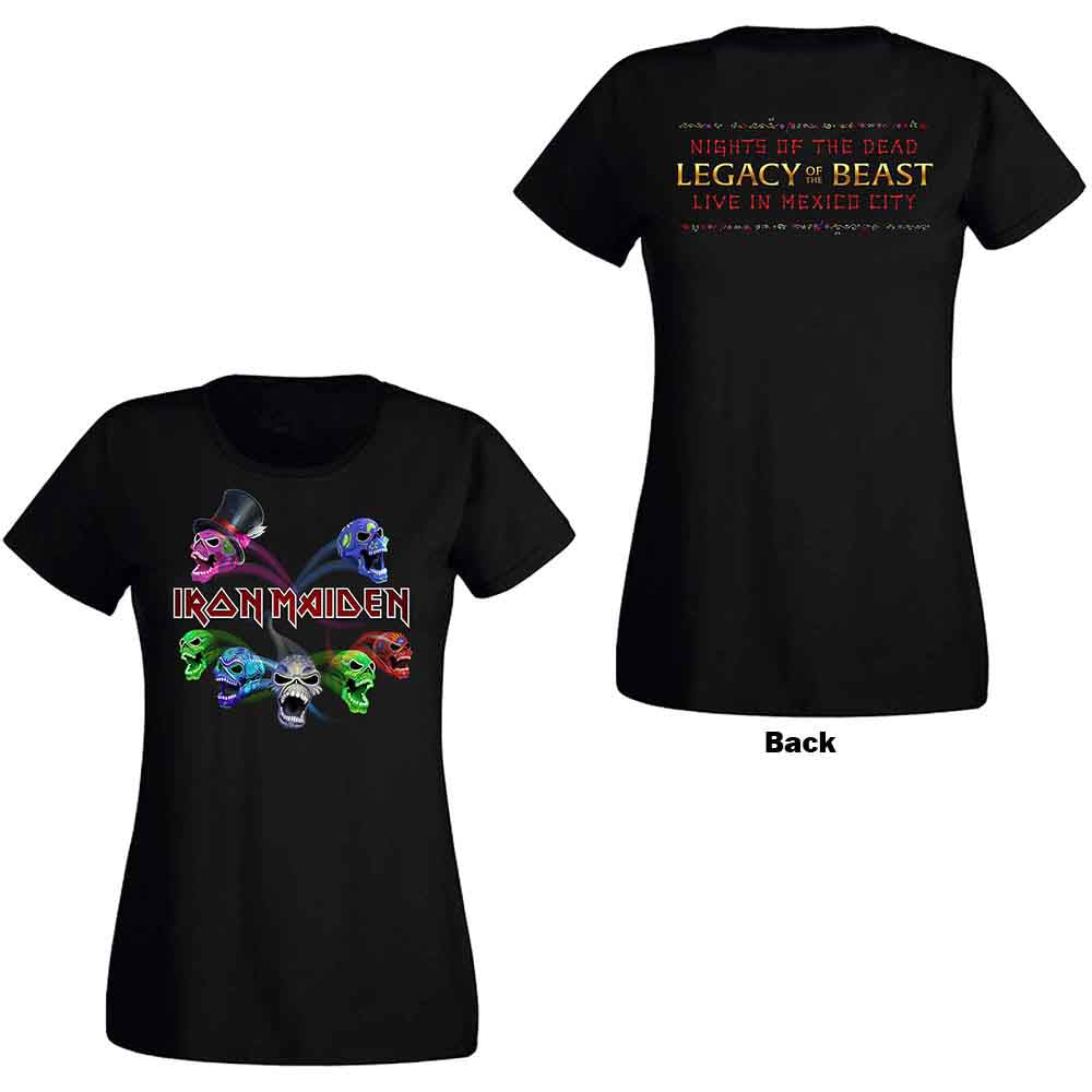 Iron Maiden - Legacy of the Beast Live Album Skulls [T-Shirt] (ONLINE ORDER ONLY)