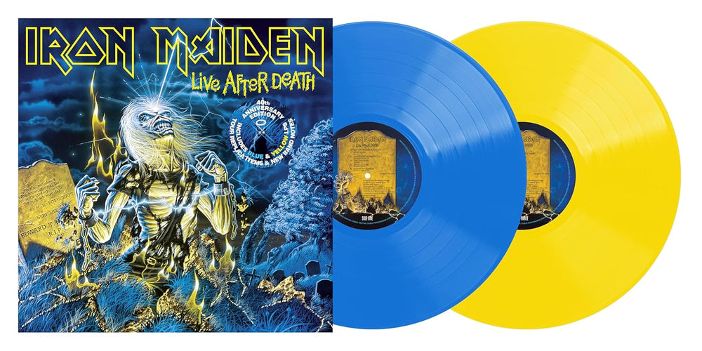 Live After Death: 40th Anniversary Edition (Limited Collector's Edition, Blue & Yellow Colored Vinyl) (2 Lp's) [Vinyl] (ONLINE ORDER ONLY)
