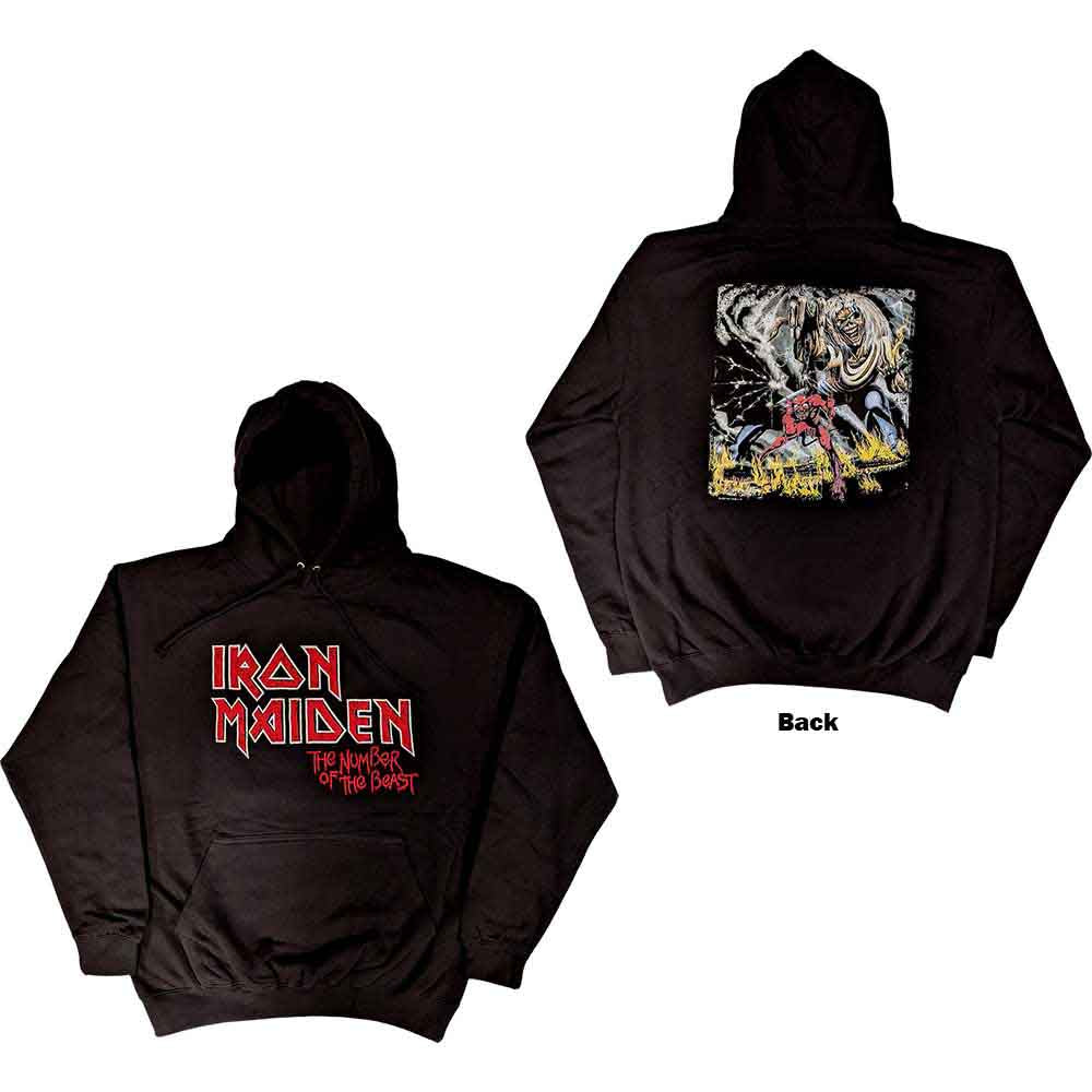 Iron Maiden - Number Of The Beast Vintage Logo Faded Edge Album [Sweatshirt] (ONLINE ORDER ONLY)