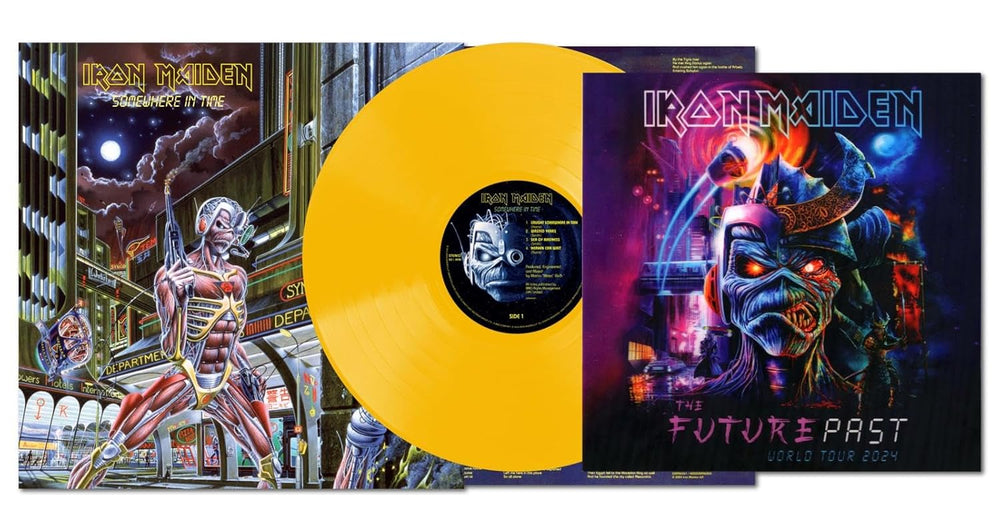 Somewhere in Time (Limited Edition, 180 Gram Yellow Colored Vinyl, Future Past Tour Lenticular Print) [Import] [Vinyl] (ONLINE ORDER ONLY)