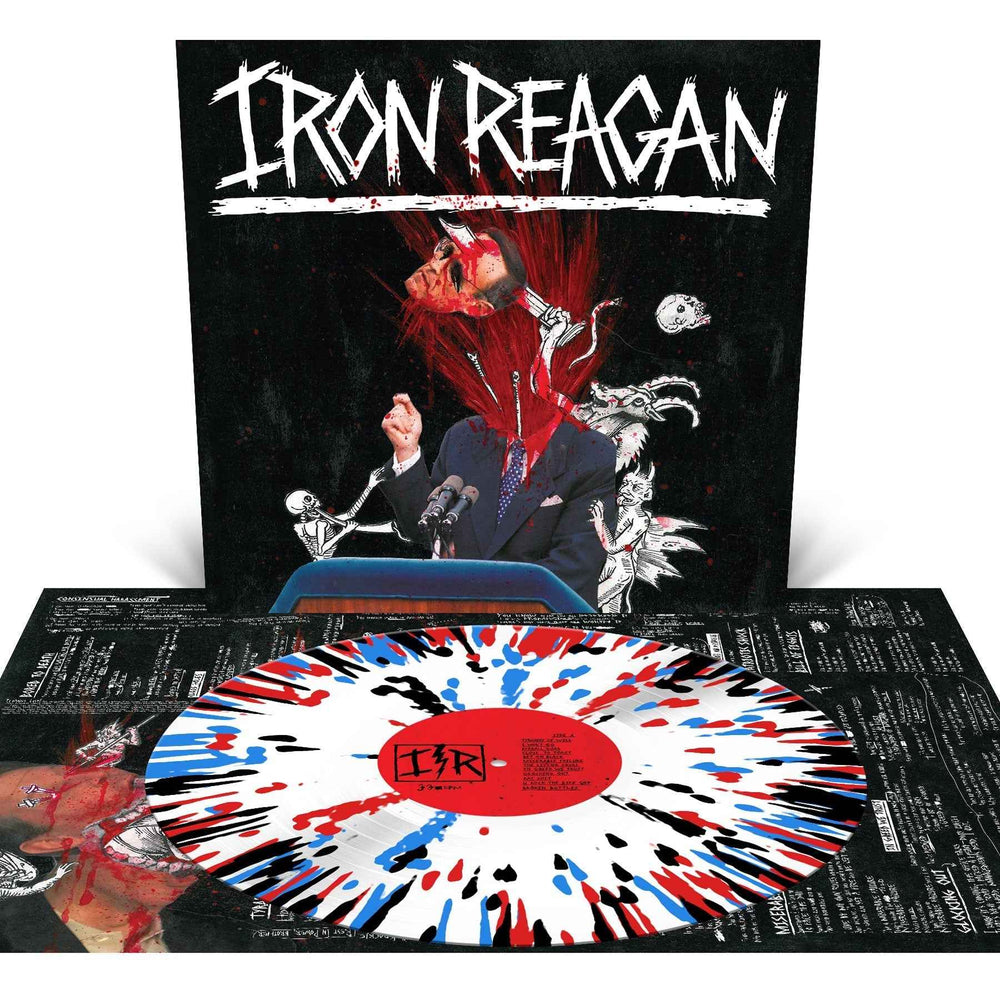 PRE-ORDER Iron Reagan - The Tyranny Of Will [White With Splatter] [Vinyl] (ONLINE ORDER ONLY)