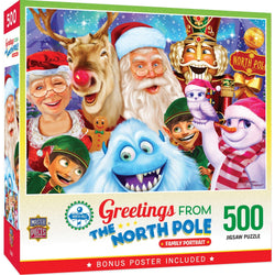 The North Pole Family Portrait 500 Piece Jigsaw Puzzle (ONLINE ORDER ONLY)