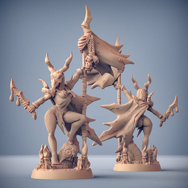 3D Printed Artisan Guild Ishtarra the Plague Queen - Kobald Pinup Plague Mine Kobolds 28mm 32mm (Online Only)
