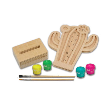 Cactus Wood Craft & Paint Kit (ONLINE ORDER ONLY)