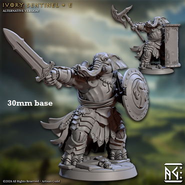 Ivory Sentinel - Sculpt E (Female Loxodon Warrior) (Online Only)