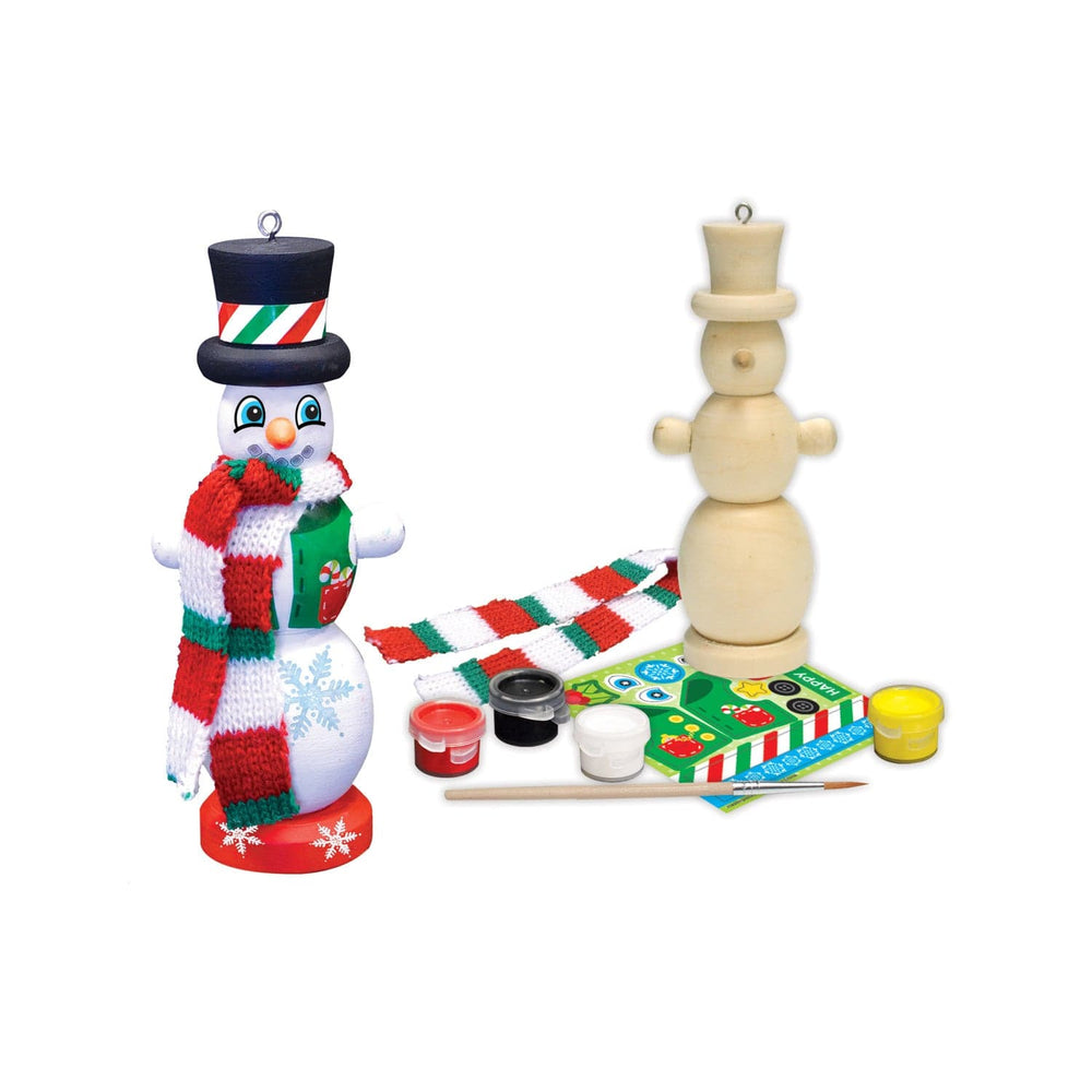 Nutcracker Snowman Ornament Wood Paint Kit (ONLINE ORDER ONLY)