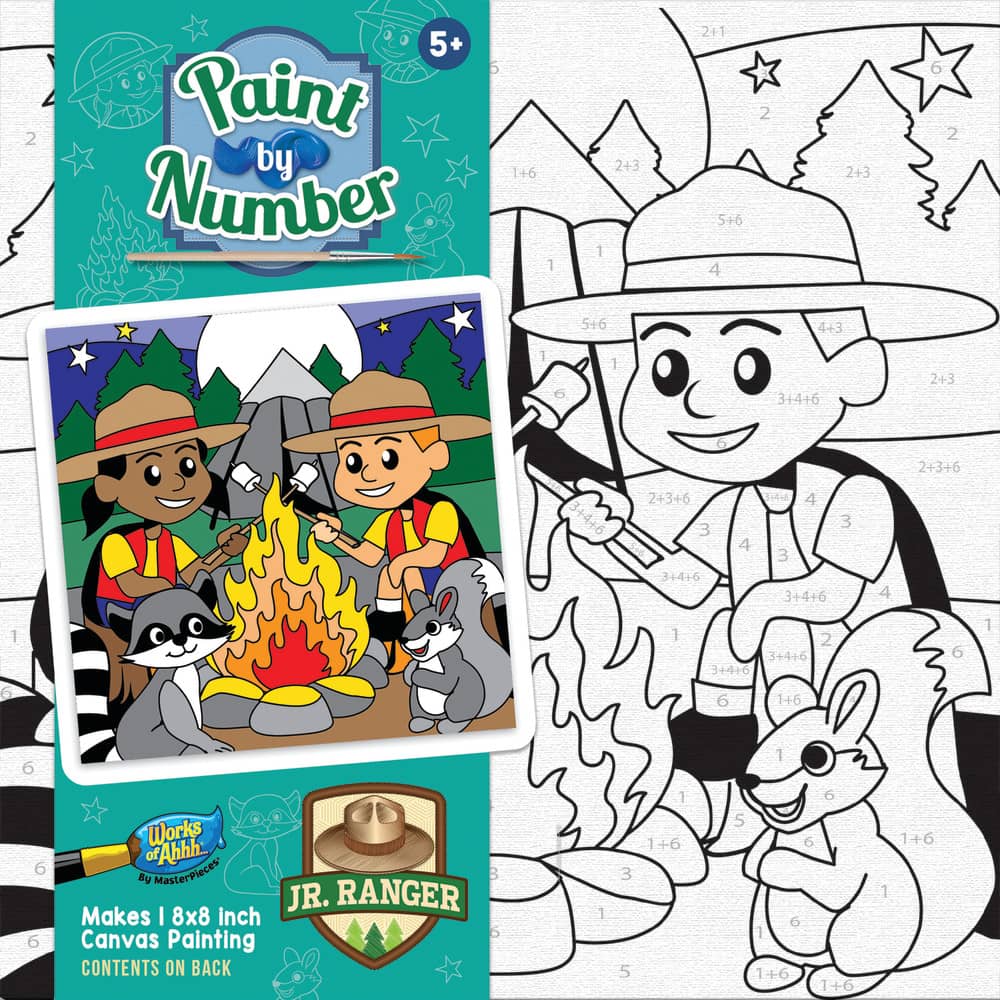 Jr. Ranger - Camping Paint by Number Kids
