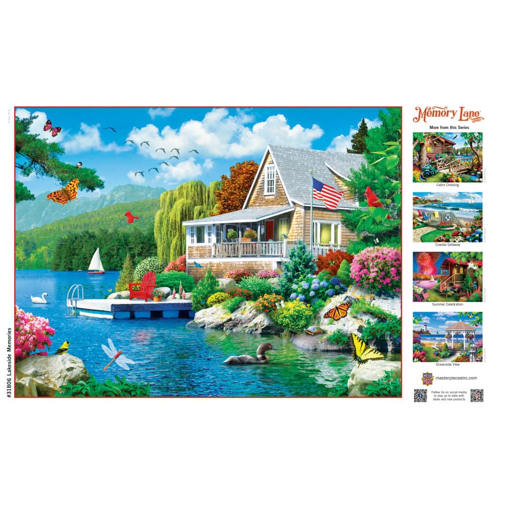 Memory Lane - Lakeside Memories 300 Piece EZ Grip Jigsaw Puzzle