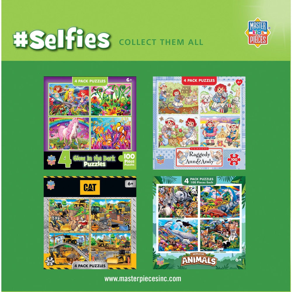 Selfies 100 Piece Jigsaw Puzzles 4-Pack (ONLINE ORDER ONLY)