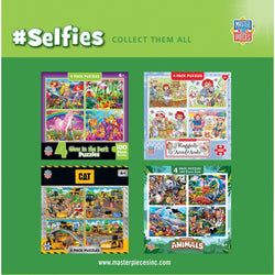 Selfies 100 Piece Jigsaw Puzzles 4-Pack (ONLINE ORDER ONLY)