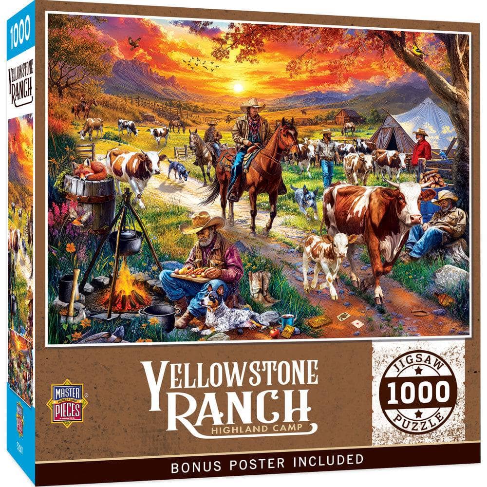 Yellowstone Ranch - Highland Camp 1000 Piece Jigsaw Puzzle (ONLINE ORDER ONLY)