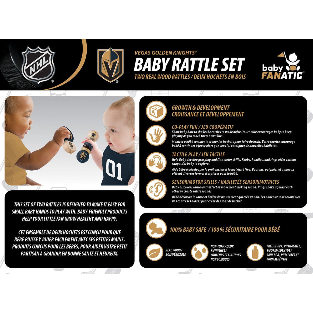Las Vegas Golden Knights - Baby Rattles 2-Pack (ONLINE ORDER ONLY)